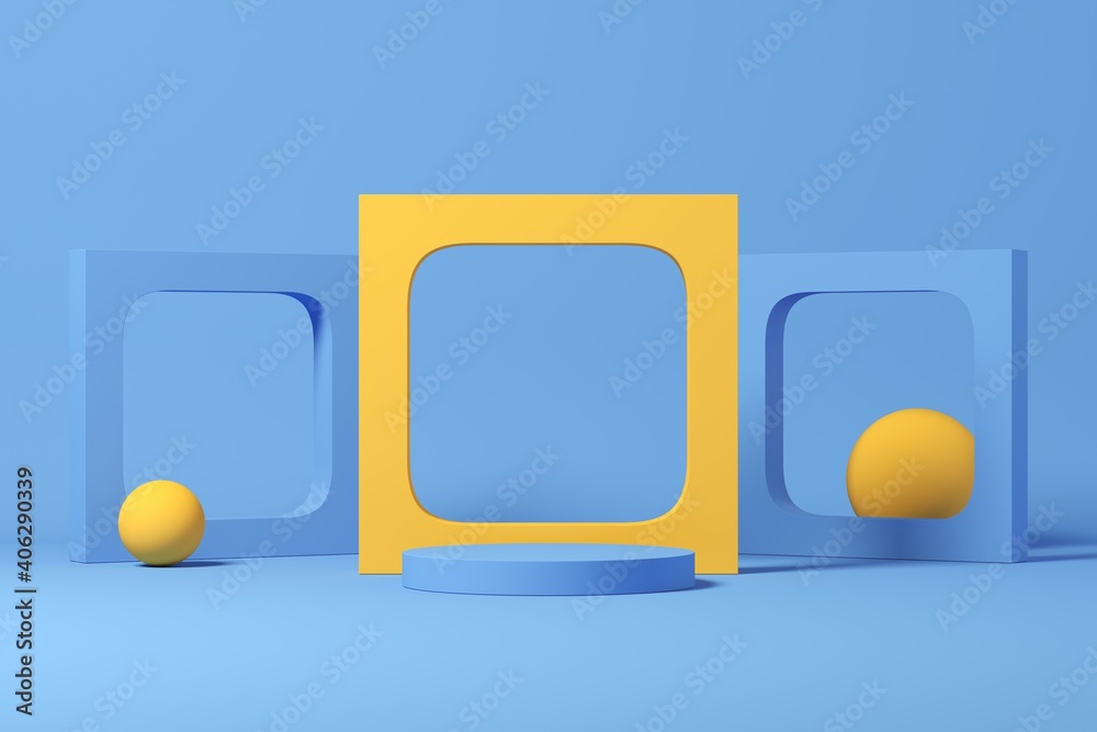 Poster abstract background minimal style for product branding presentation. mock up scene with empty space.