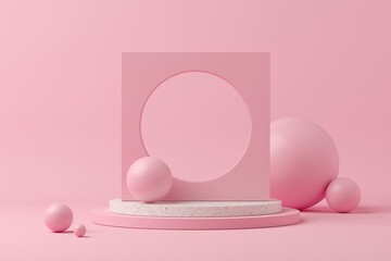 Abstract background minimal style for product branding presentation. Mock up scene with empty space. 3d rendering