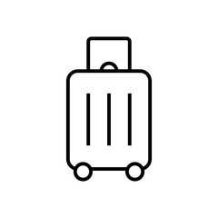 luggage icon line style vector for your design
