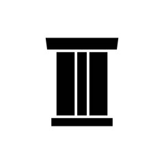 tribune icon solid style vector for your design