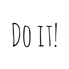 ''Do it'' Lettering