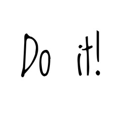 ''Do it'' Lettering