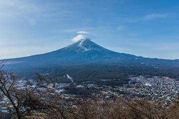 Fototapeta na wymiar カチカチ山からの富士山