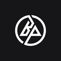 BP logo BP icon BP vector BP monogram BP letter BP minimalist BP triangle BP flat Unique modern flat abstract logo design  