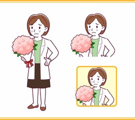 Young woman in a lab coat_A