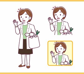 Young woman in a lab coat_A