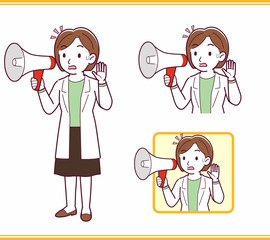 Young woman in a lab coat_A