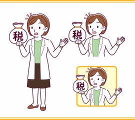 Young woman in a lab coat_A