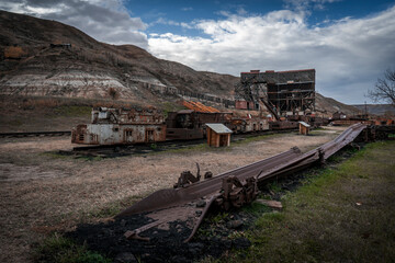 Old coal mine construction