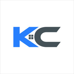 KC logo KC icon KC vector KC monogram KC letter KC minimalist KC triangle KC flat Unique modern flat abstract logo design  
