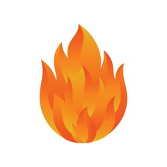 Fire flame design. Fire flame icon. Fire symbols. Vector illustration.