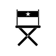Isolated cinema icon on a white background