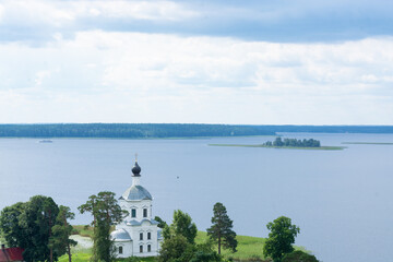 The Nile desert. Monastery of the Nilo-Stolobenskaya desert. Tver region.