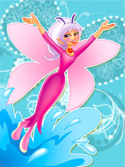 cute and colorful fairy