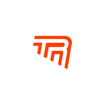 TR logo TR icon TR vector TR monogram TR letter TR minimalist TR triangle TR flat Unique modern flat abstract logo design  