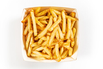 french fries in the box
