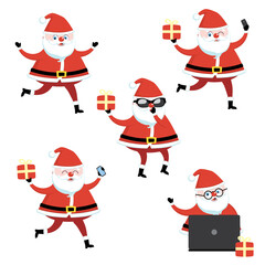 Happy cartoon Santa