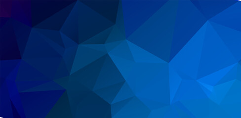 Blue vivid polygonal mosaic background, creative design templates Illustration