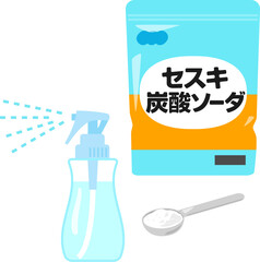 セスキ炭酸ソーダとスプレーボトル