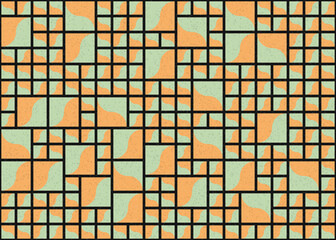 Abstract Geometric Pattern generative computational art illustration
