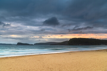 Overcast Summer Sunrise at the Beach