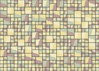 Abstract Geometric Pattern generative computational art illustration