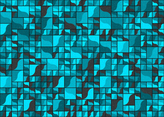 Abstract Geometric Pattern generative computational art illustration