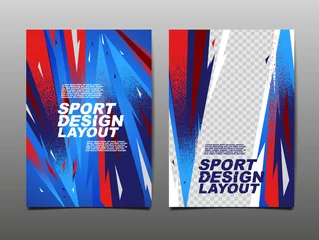 Zelfklevend Fotobehang Sport Design Layout ,template Design, Sport Background, Dynamic Poster, Brush Speed Banner, Vector Illustration. © momo design