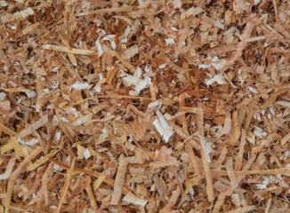 Pile of wood sawdust for background