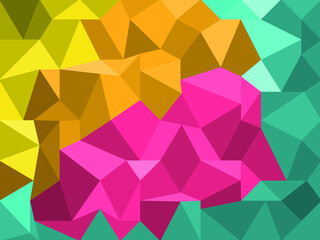 Multicolor polygonal contemporary background design for your business