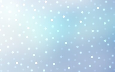 Light blue brilliance bokeh holidays background. Cool winter abstract graphic.