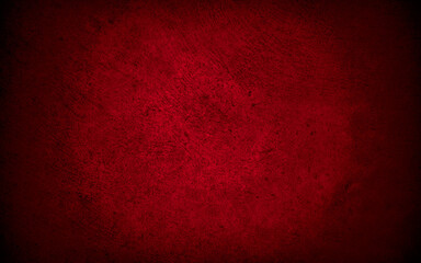 Fototapeta premium Old wall texture cement black red background abstract dark color design are light with white gradient background.