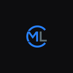 CML logo CML icon CML vector CML monogram CML letter CML minimalist CML triangle CML flat Unique modern flat abstract logo design  