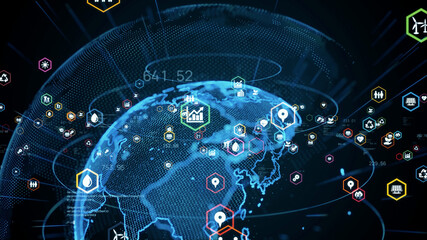 地球環境イメージ　SDGs　持続可能な開発目標