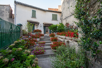 Fototapeta na wymiar the houses in Arles, southern France