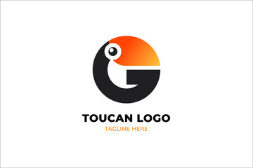 Letter G and Toucan Beautiful logo

