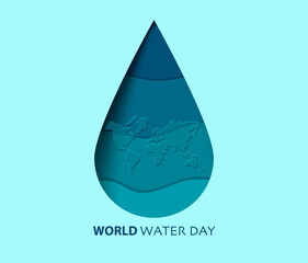 World Water Day Background Vector