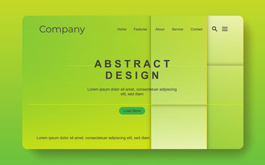 Modern simple web banner template