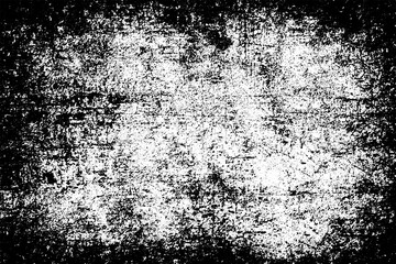 Black and white background. Monochrome grunge background. Abstract texture of dirt, dust, blots, chips. Dirty dirty surface