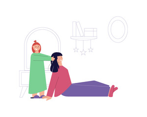 Nanny Flat Illustration