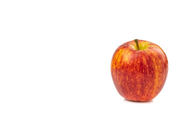Organic Gala apples (Malus domestica) isolated on white background.Healthy Fruit Concept and Weight Loss