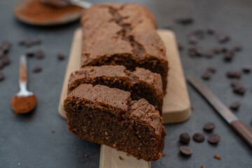 sweet home made Chocolate pound cake