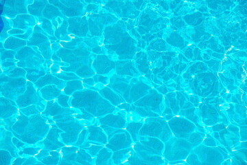 blue water in swimming in pool