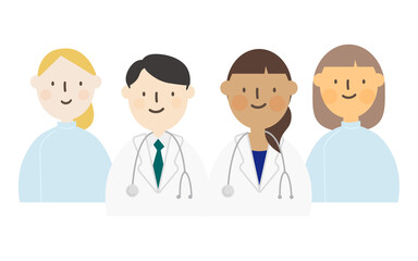 Fototapeta premium Vector illustration of healthcare professional