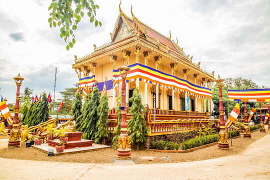 Cambodia Pagoda At Happy New Year Season