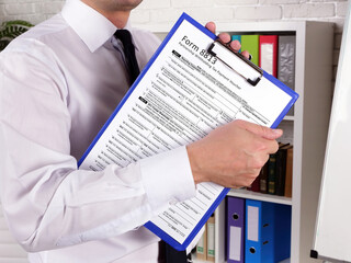 Financial concept about  Form 8813 Partnership Withholding Tax Payment Voucher   with inscription...