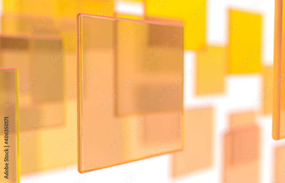 Aufkleber abstract 3d technology background with colorful glass card.