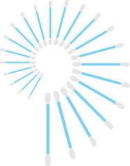 Cotton Swab Icon Pattern