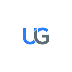 UIG logo UIG icon UIG vector UIG monogram UIG letter UIG minimalist UIG triangle UIG flat Unique modern flat abstract logo design  
