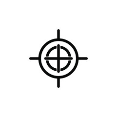 icon sight sniper target vector icon eps